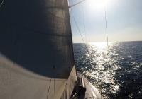 bateau à voile grand-voile Soleil ciel mer